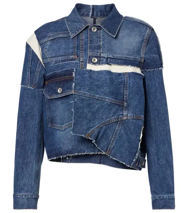 Sacai Patchwork denim jacket