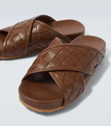 Bottega Veneta Tarik Intrecciato leather sandals | Thumbnail 5