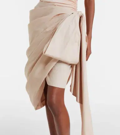 Chloe Chloé Bow-detail cotton poplin midi skirt | Thumbnail 3