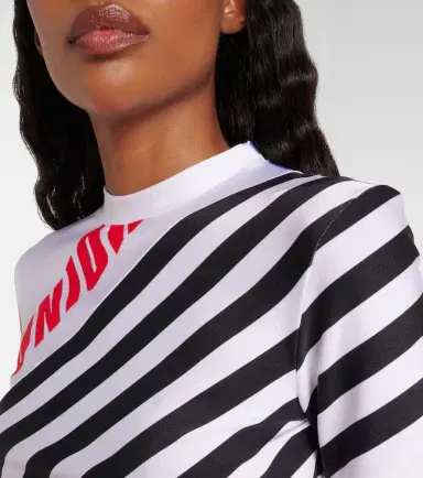 Jean Paul Gaultier Logo striped jersey T-shirt | Thumbnail 3