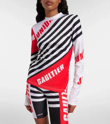 Jean Paul Gaultier Logo striped jersey T-shirt | Thumbnail 6