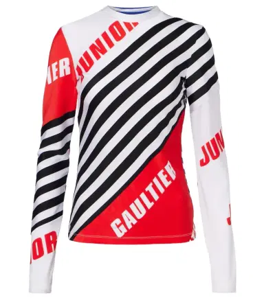 Jean Paul Gaultier Logo striped jersey T-shirt | Thumbnail 1