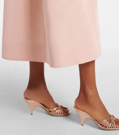 Oscar de la Renta Bouquet embroidered silk cocktail dress | Thumbnail 2