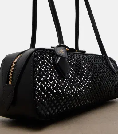 Alaïa Alaïa Le Teckel Medium woven leather shoulder bag | Thumbnail 3