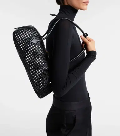 Alaïa Alaïa Le Teckel Medium woven leather shoulder bag | Thumbnail 6