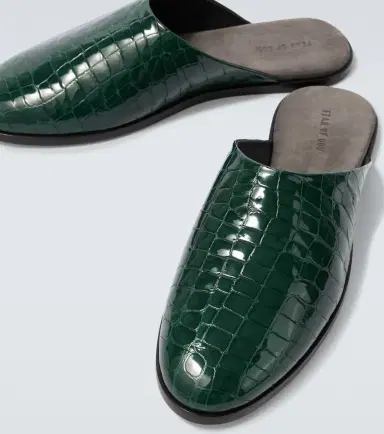 Fear of God Croc-effect leather mules | Thumbnail 6