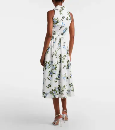 Emilia Wickstead Norika belted floral cotton shirt dress | Thumbnail 4 Emilia Wickstead Norika belted floral cotton shirt dress | Thumbnail 4