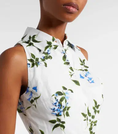 Emilia Wickstead Norika belted floral cotton shirt dress | Thumbnail 5 Emilia Wickstead Norika belted floral cotton shirt dress | Thumbnail 5