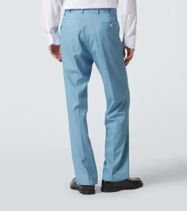 Dunhill Pleated straight cotton suit pants | Thumbnail 2 Dunhill Pleated straight cotton suit pants | Thumbnail 2