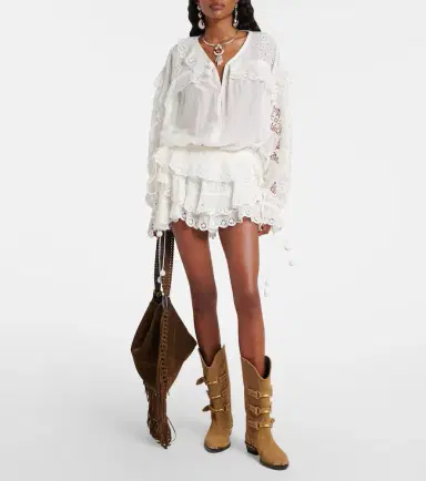 Isabel Marant Nowana cotton and silk blouse | Thumbnail 4 Isabel Marant Nowana cotton and silk blouse | Thumbnail 4