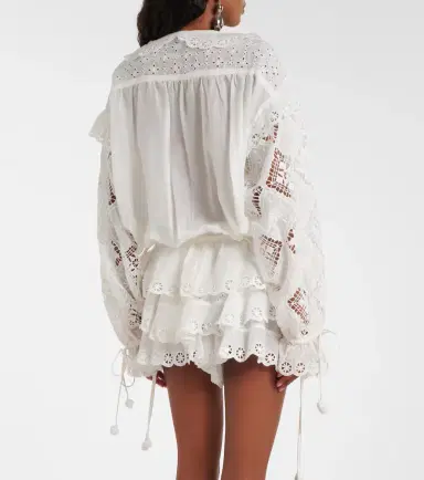 Isabel Marant Nowana cotton and silk blouse | Thumbnail 5 Isabel Marant Nowana cotton and silk blouse | Thumbnail 5