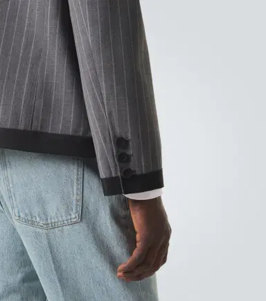 Valentino Pinstripe virgin wool jacket | Thumbnail 3 Valentino Pinstripe virgin wool jacket | Thumbnail 3