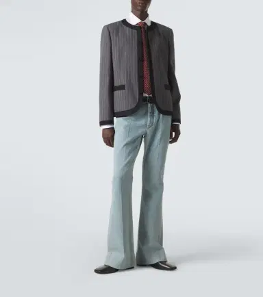 Valentino Pinstripe virgin wool jacket | Thumbnail 5 Valentino Pinstripe virgin wool jacket | Thumbnail 5
