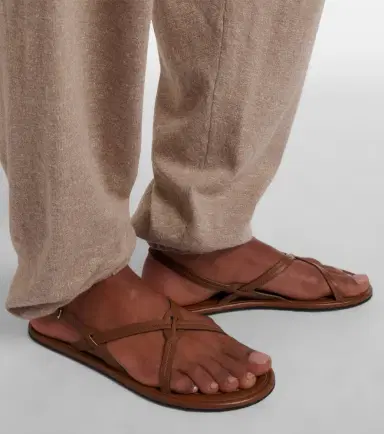 The Row Malick Strap leather sandals | Thumbnail 2