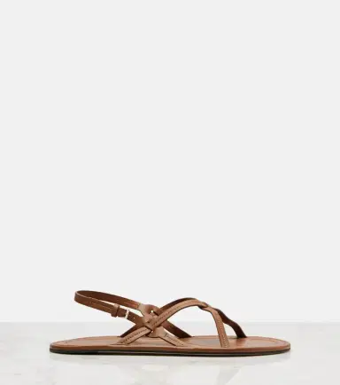 The Row Malick Strap leather sandals | Thumbnail 6