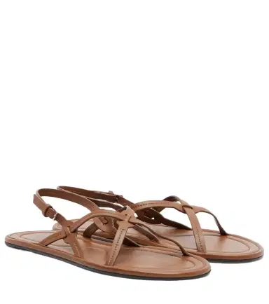 The Row Malick Strap leather sandals | Thumbnail 1