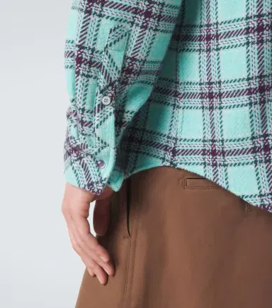 God’s True Cashmere Plaid cashmere shirt with amethyst | Thumbnail 3 God’s True Cashmere Plaid cashmere shirt with amethyst | Thumbnail 3