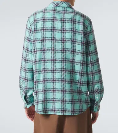 God’s True Cashmere Plaid cashmere shirt with amethyst | Thumbnail 5 God’s True Cashmere Plaid cashmere shirt with amethyst | Thumbnail 5