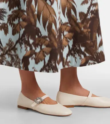 Roger Vivier Roundytoe leather ballet flats | Thumbnail 6