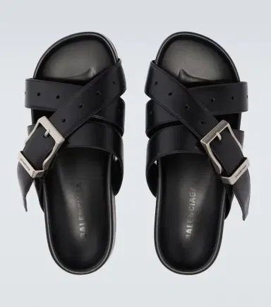 Balenciaga Belt leather mules | Thumbnail 4 Balenciaga Belt leather mules | Thumbnail 4