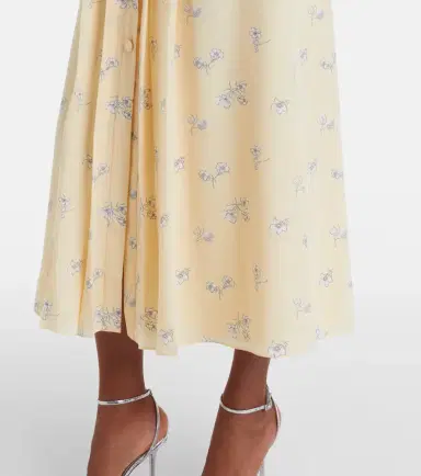 Alessandra Rich Lace-trimmed floral silk shirt dress | Thumbnail 6