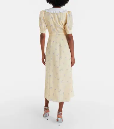 Alessandra Rich Lace-trimmed floral silk shirt dress | Thumbnail 7