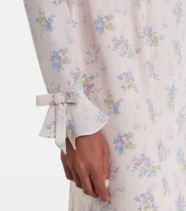 Alessandra Rich Floral open-back silk midi dress | Thumbnail 6 Alessandra Rich Floral open-back silk midi dress | Thumbnail 6