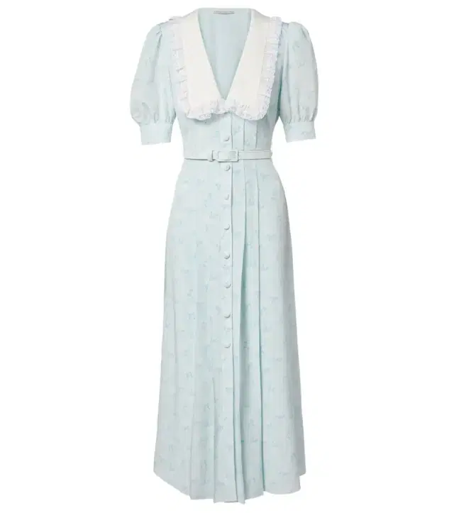 Alessandra Rich Floral silk midi dress