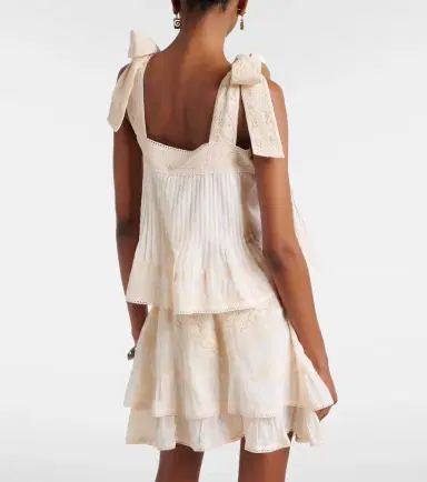 Juliet Dunn Lace-trimmed cotton top | Thumbnail 3