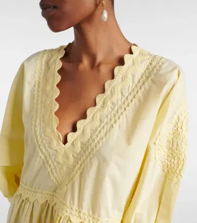 Juliet Dunn Embroidered cotton minidress | Thumbnail 4