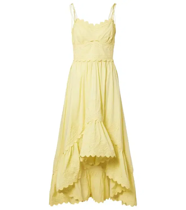 Juliet Dunn Embroidered cotton midi dress
