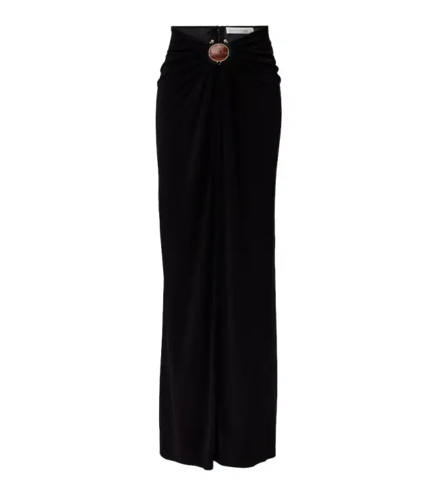 Christopher Esber Embellished gathered jersey maxi skirt