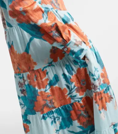 Erdem Floral tiered cotton shirt dress | Thumbnail 3