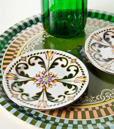 La DoubleJ Tyrrhenia Tulyps set of 2 dessert plates | Thumbnail 2