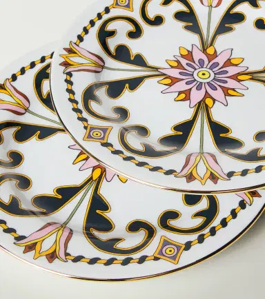 La DoubleJ Tyrrhenia Tulyps set of 2 dessert plates | Thumbnail 3