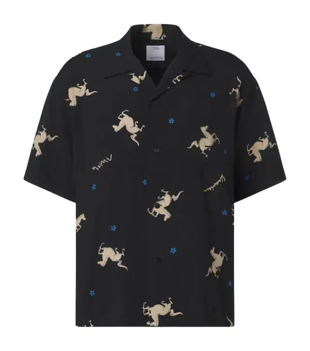 Crosby printed bowling shirt