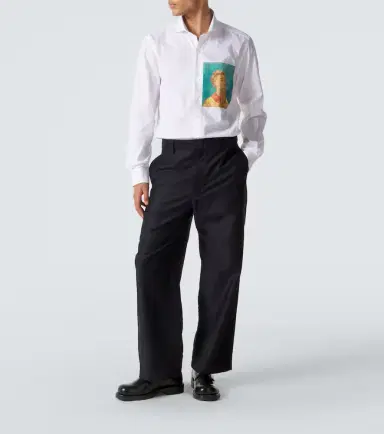 Junya Watanabe x Luigi Borrelli printed cotton shirt | Thumbnail 2