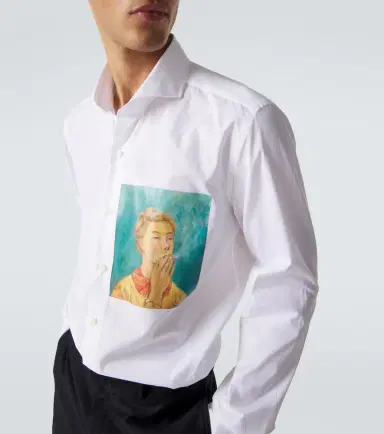 Junya Watanabe x Luigi Borrelli printed cotton shirt | Thumbnail 6