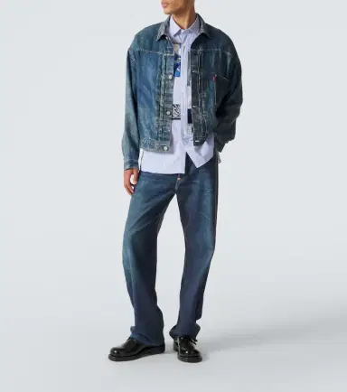 Junya Watanabe Patchwork striped cotton shirt | Thumbnail 2