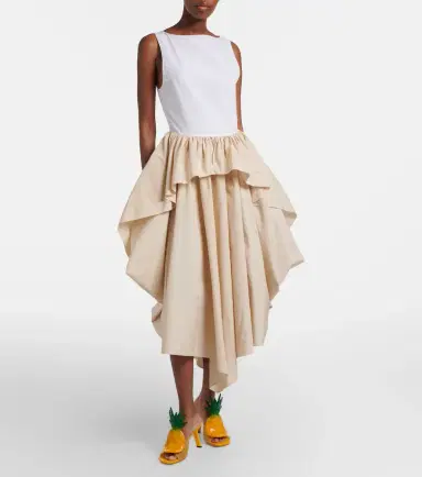 Loewe Paula's Ibiza cotton poplin midi dress | Thumbnail 4