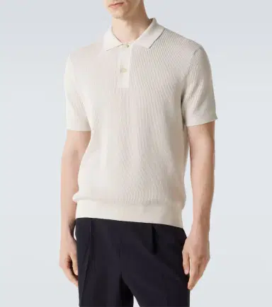 Sunspel Ribbed-knit cotton polo shirt | Thumbnail 3