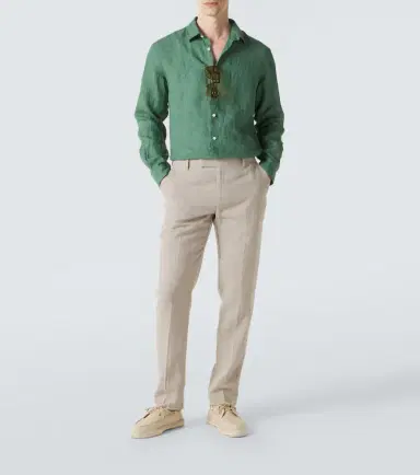 Sunspel Linen straight pants | Thumbnail 4 Sunspel Linen straight pants | Thumbnail 4
