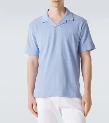 Sunspel Cotton terry polo shirt | Thumbnail 2