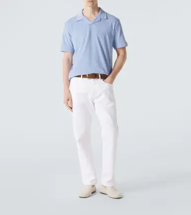 Sunspel Cotton terry polo shirt | Thumbnail 4