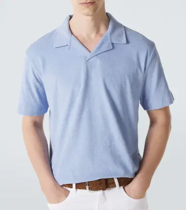 Sunspel Cotton terry polo shirt | Thumbnail 5