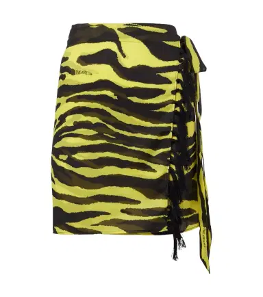 The Attico Animal-print cotton muslin beach cover-up | Thumbnail 1
