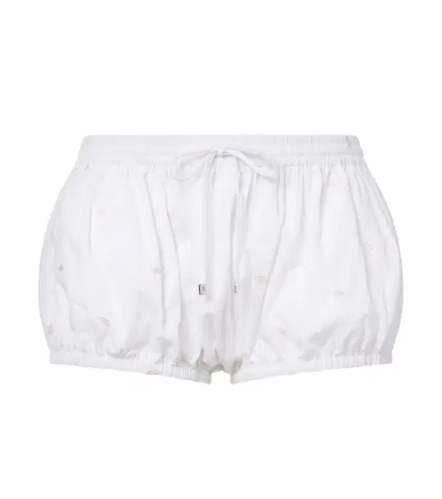 The Attico Embroidered cotton shorts