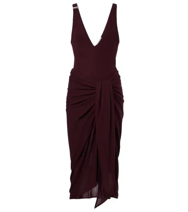 The Attico Draped midi dress