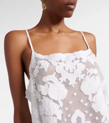 Juliet Dunn Embroidered cotton minidress | Thumbnail 2
