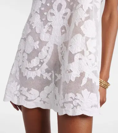 Juliet Dunn Embroidered cotton minidress | Thumbnail 3